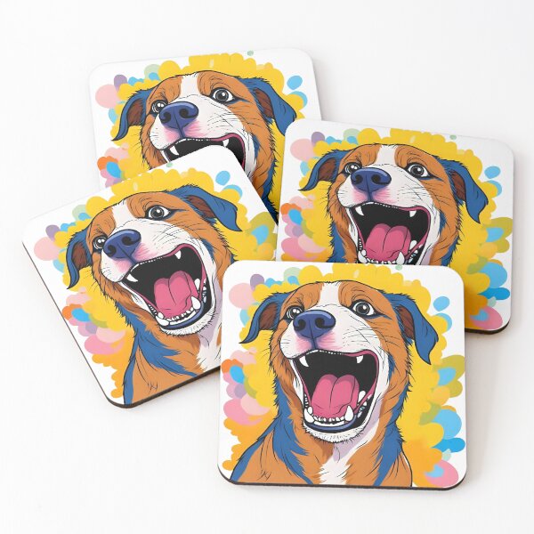 Item preview, Dog with Paint Splatter Print Smiling Dog Design Wrapping Paper designed and sold by bestggraphico.