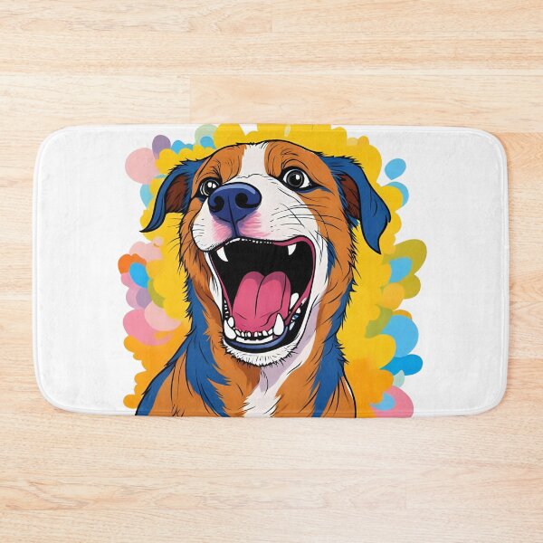 Item preview, Dog with Paint Splatter Print Smiling Dog Design Wrapping Paper designed and sold by bestggraphico.