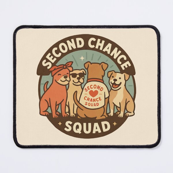 Item preview, Second Chance Squad – Rescue Dog Design designed and sold by Tiny Joy World.