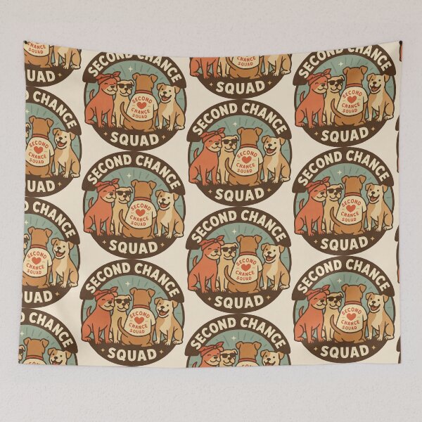 Item preview, Second Chance Squad – Rescue Dog Design designed and sold by Tiny Joy World.