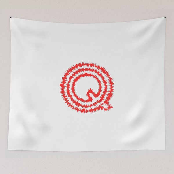 Item preview, Letter Q Red Static Glitch Art designed and sold by uncoXab.