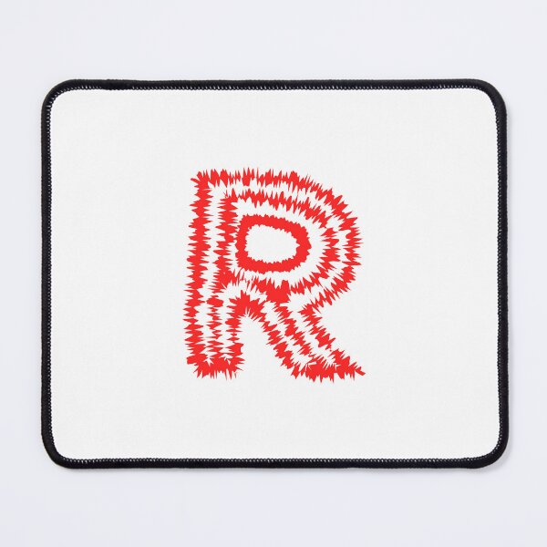 Item preview, Letter R Red Static Glitch Art designed and sold by uncoXab.