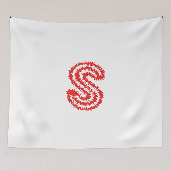 Item preview, Letter S Red Static Glitch Art designed and sold by uncoXab.