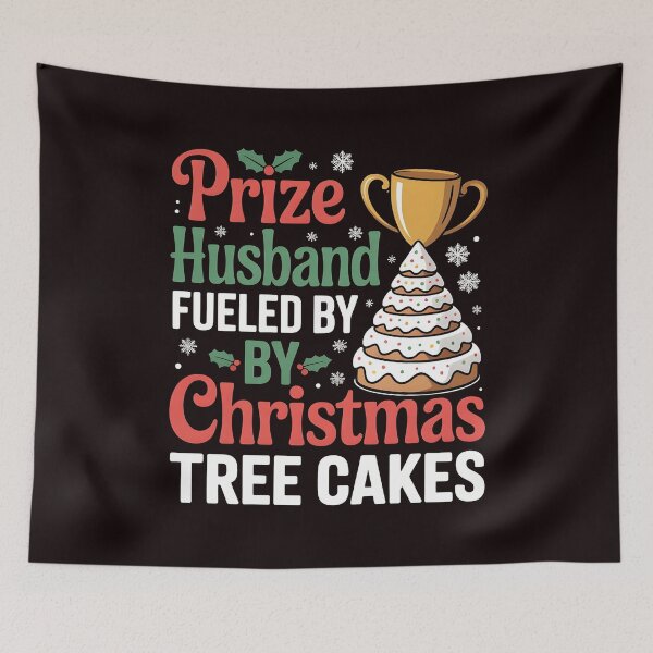 Item preview, Trophy Husband Fueled by Christmas Tree Cakes - Funny Xmas Holiday Gift designed and sold by Redgiant87x.