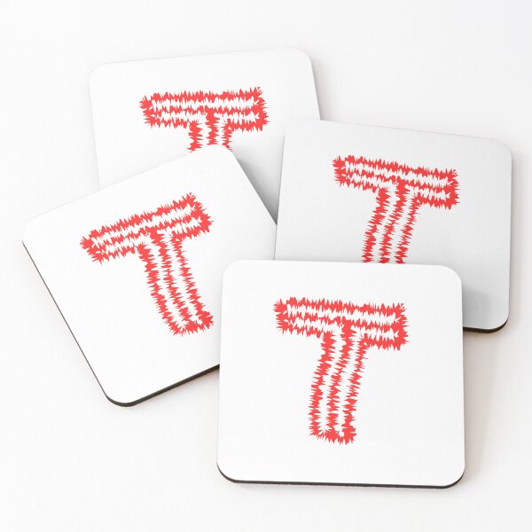 Item preview, Letter T Red Static Glitch Art designed and sold by uncoXab.