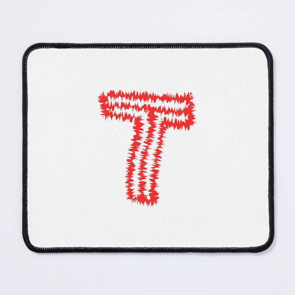 Item preview, Letter T Red Static Glitch Art designed and sold by uncoXab.
