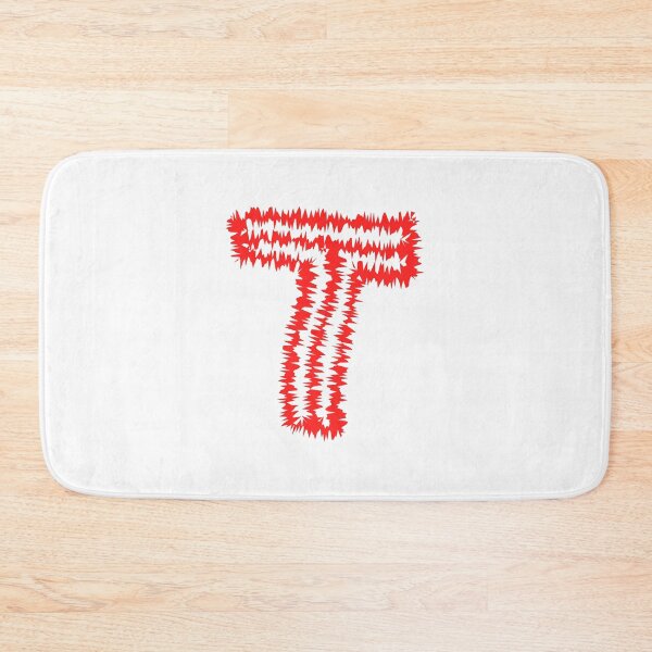 Item preview, Letter T Red Static Glitch Art designed and sold by uncoXab.