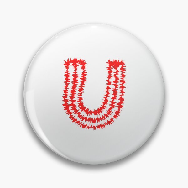 Item preview, Letter U Red Static Glitch Art designed and sold by uncoXab.