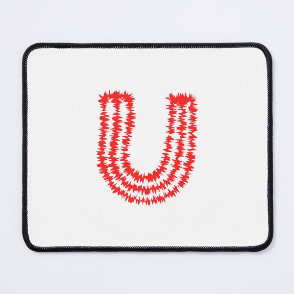 Item preview, Letter U Red Static Glitch Art designed and sold by uncoXab.