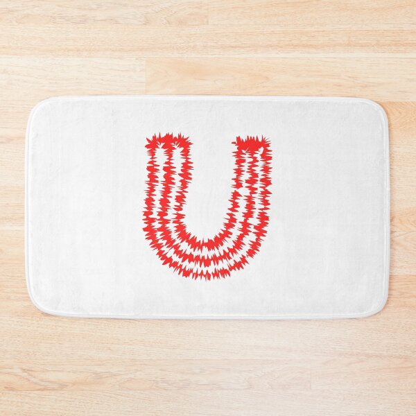 Item preview, Letter U Red Static Glitch Art designed and sold by uncoXab.