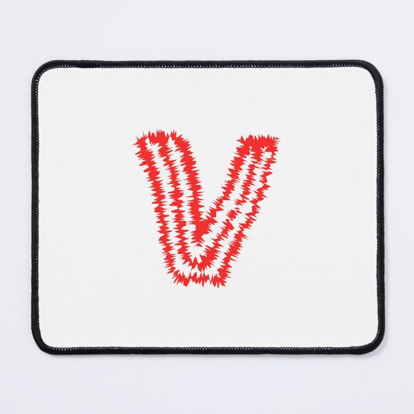 Item preview, Letter V Red Static Glitch Art designed and sold by uncoXab.