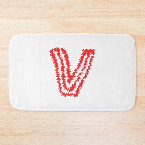 Item preview, Letter V Red Static Glitch Art designed and sold by uncoXab.
