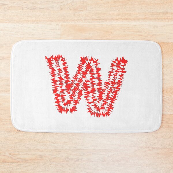 Item preview, Letter W Red Static Glitch Art designed and sold by uncoXab.