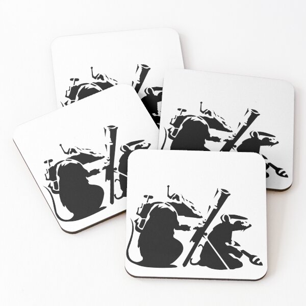 Item preview, Banksy Stencil Rats Working Together Urban Strikers designed and sold by DonVivaldo.