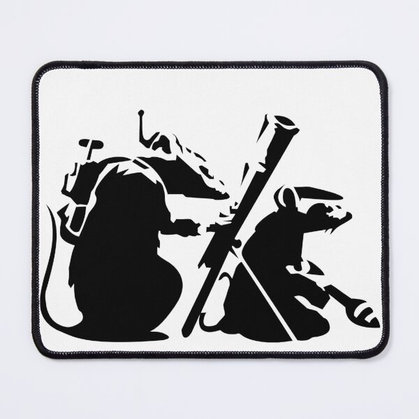 Item preview, Banksy Stencil Rats Working Together Urban Strikers designed and sold by DonVivaldo.