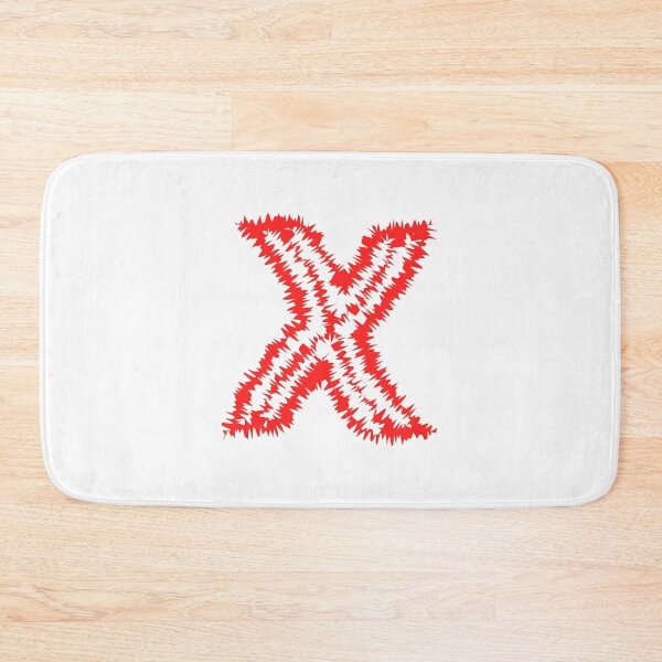 Item preview, Letter X Red Static Glitch Art designed and sold by uncoXab.
