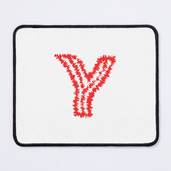 Item preview, Letter Y Red Static Glitch Art designed and sold by uncoXab.