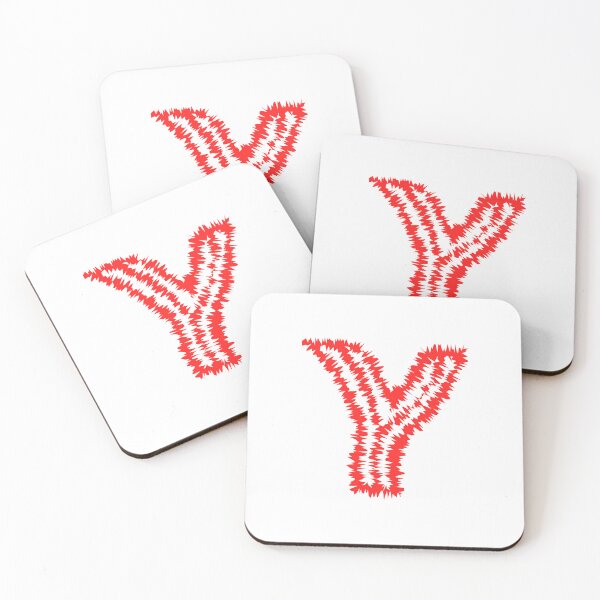 Item preview, Letter Y Red Static Glitch Art designed and sold by uncoXab.