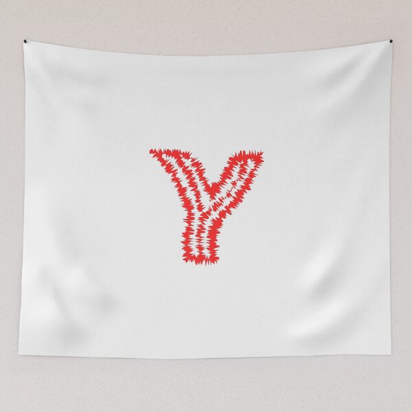 Item preview, Letter Y Red Static Glitch Art designed and sold by uncoXab.