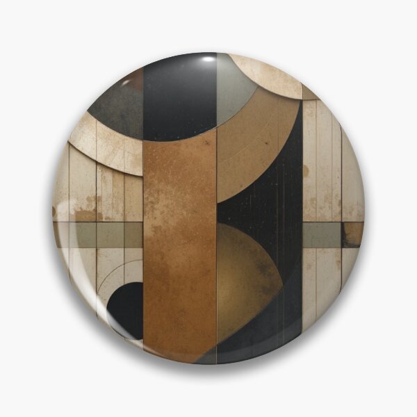 Item preview, Bauhaus Horizon: Non-Figurative Geometry in Iron Oxide and Frosted Cement designed and sold by mrpuchleitner.