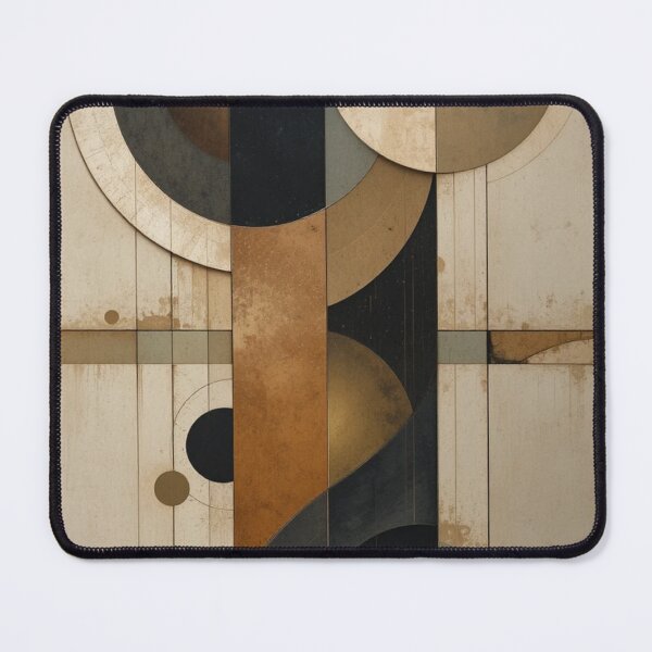 Item preview, Bauhaus Horizon: Non-Figurative Geometry in Iron Oxide and Frosted Cement designed and sold by mrpuchleitner.