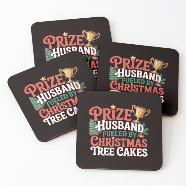 Item preview, Trophy Husband Fueled by Christmas Tree Cakes - Funny Xmas Husband Design designed and sold by Redgiant87x.