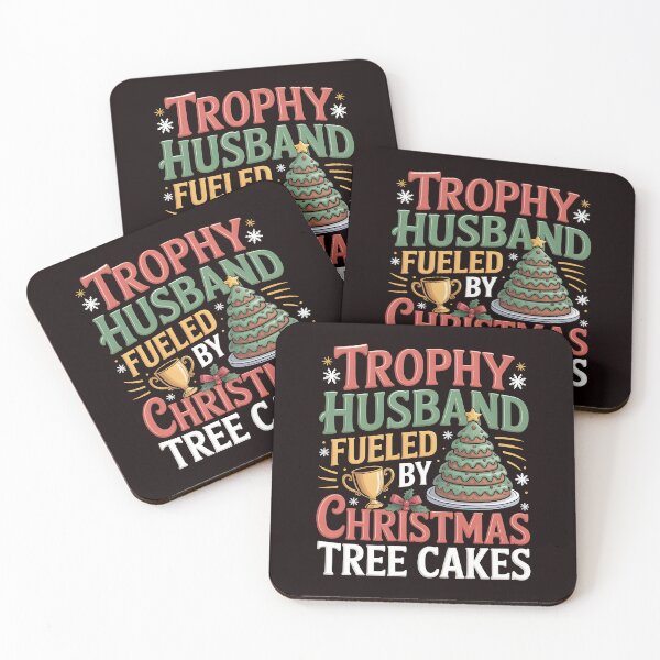 Item preview, Trophy Husband Fueled by Christmas Tree Cakes - Holiday Cake Lover Humor designed and sold by Redgiant87x.