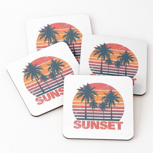 Item preview, Retro Palm Trees Tropical Sunset designed and sold by EsolinNova.