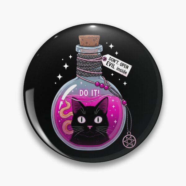 Item preview, Mystical Black Cat Potion Bottle Cute Occult Design designed and sold by MotivaChic.