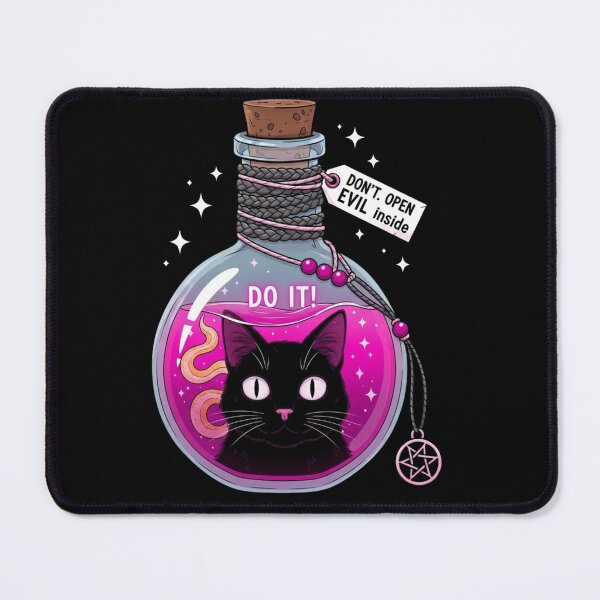 Item preview, Mystical Black Cat Potion Bottle Cute Occult Design designed and sold by MotivaChic.