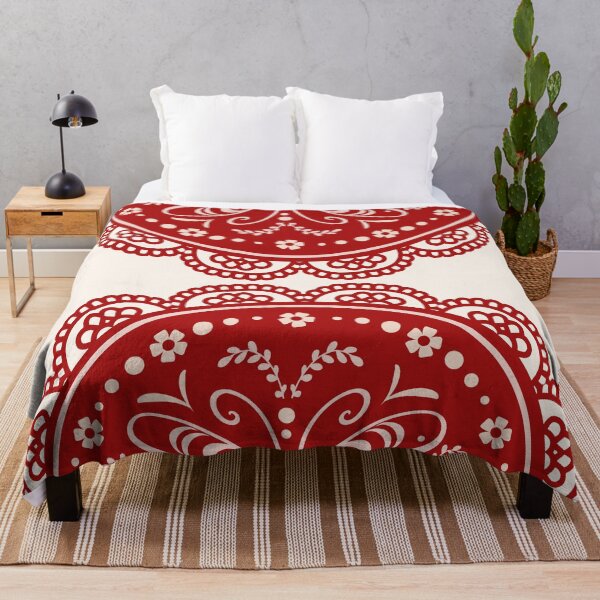 Item preview, Vintage Butterfly Frame Pattern Design in retro red designed and sold by nineFlorals.
