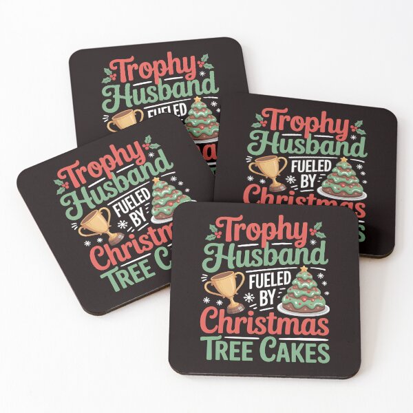 Item preview, Trophy Husband Fueled by Christmas Tree Cakes - Christmas Humor Gift designed and sold by Redgiant87x.