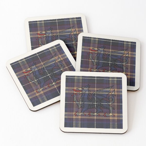 Item preview, Rees Welsh Tartan – The Hope of a Better Age & y Ddraig Goch - the red dragon v2 designed and sold by WheelieGdArt.