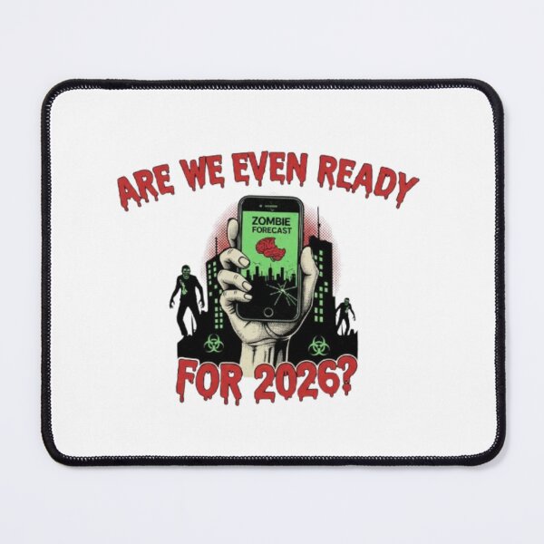 Item preview, Funny 2026 Anxiety T-Shirt: Are We Even Ready? (Zombie Apocalypse Edition) designed and sold by Circebelle017.