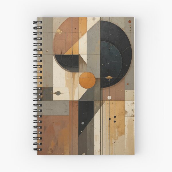 Item preview, Bauhaus Fracture: Pure Geometric Abstraction in Blood Rust and Graphite Shadow designed and sold by mrpuchleitner.