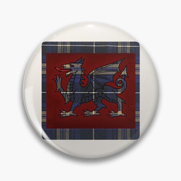 Item preview, Rees Welsh Tartan – The Hope of a Better Age & y Ddraig Goch - the red dragon  designed and sold by WheelieGdArt.