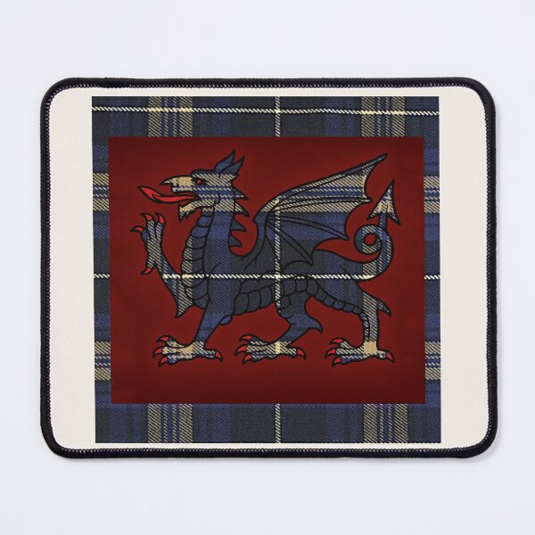 Item preview, Rees Welsh Tartan – The Hope of a Better Age & y Ddraig Goch - the red dragon designed and sold by WheelieGdArt.