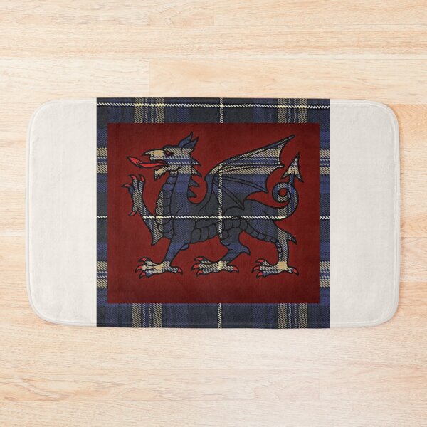 Item preview, Rees Welsh Tartan – The Hope of a Better Age & y Ddraig Goch - the red dragon  designed and sold by WheelieGdArt.