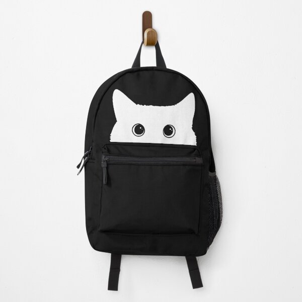 Item preview, White Cat Peeking designed and sold by DemureArtsy.