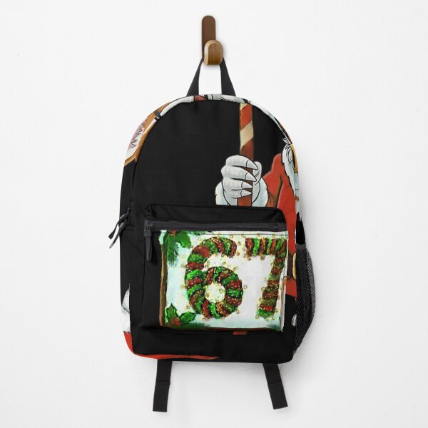 Item preview, Adorable Corgi Wearing Santa Suit, Holding Number Sixty-Seven Celebration Sign designed and sold by WilliaMaler.