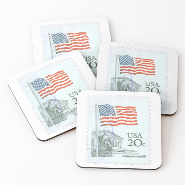 Item preview,  Vintage USA Flag 20c Postage Stamp designed and sold by red-amber65.