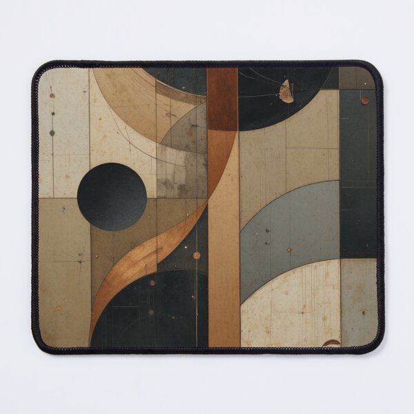 Item preview, Bauhaus Void: Non-Objective Geometry in Charred Crimson and Industrial Slate designed and sold by mrpuchleitner.
