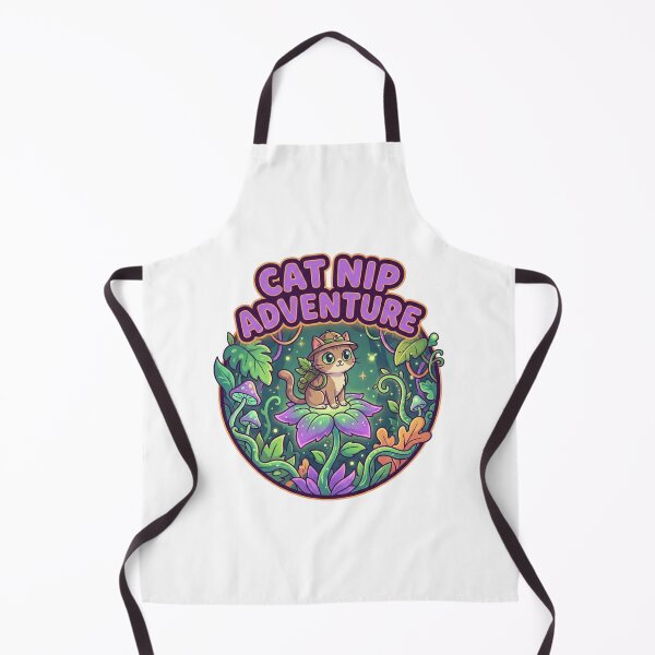Item preview, Whimsical Cat Nip Adventure Cute Fantasy Cat Lover Gift designed and sold by chattsuede.