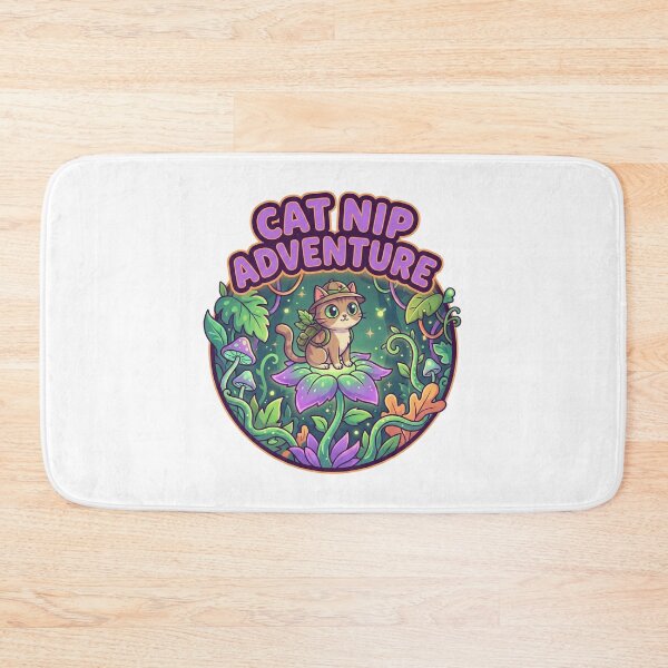 Item preview, Whimsical Cat Nip Adventure Cute Fantasy Cat Lover Gift designed and sold by chattsuede.