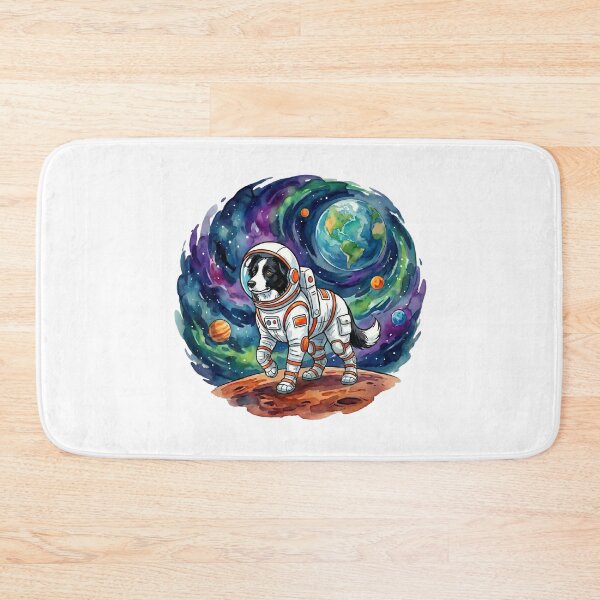 Item preview, Whimsical Border Collie Astronaut Space Dog Watercolor Gift designed and sold by chattsuede.