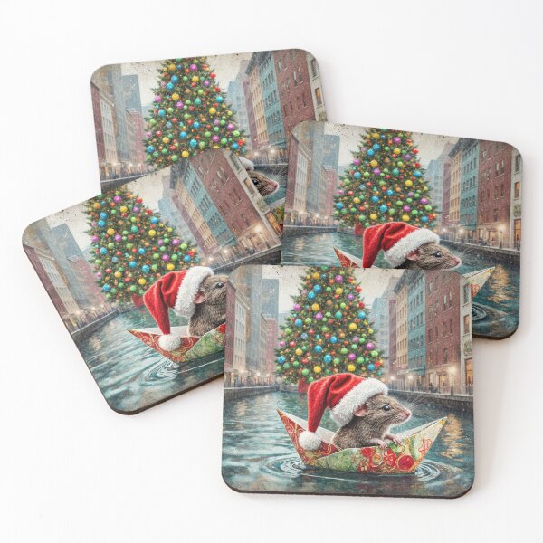 Item preview, Festive Rat Sailing an Origami Boat designed and sold by M-Y-A-R-T-.