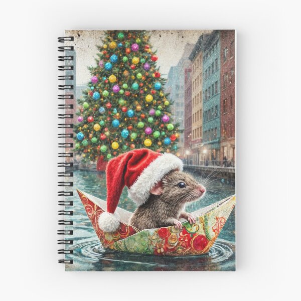 Item preview, Festive Rat Sailing an Origami Boat designed and sold by m-y-A-I-A-R-T-.
