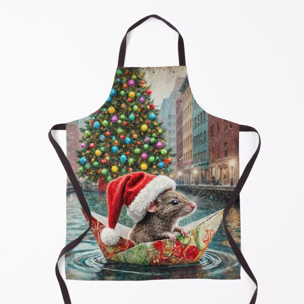 Item preview, Festive Rat Sailing an Origami Boat designed and sold by M-Y-A-R-T-.