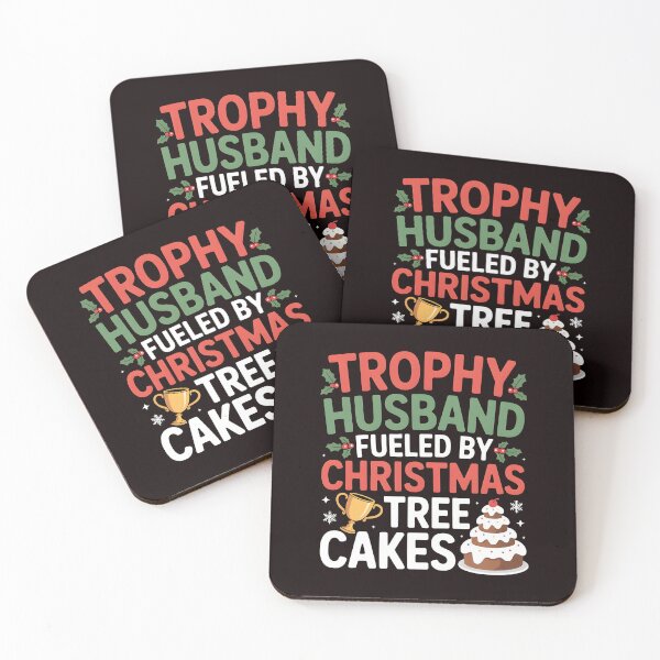 Item preview, Christmas Tree Cakes Lover – Trophy Husband Funny Xmas Quote designed and sold by Redgiant87x.