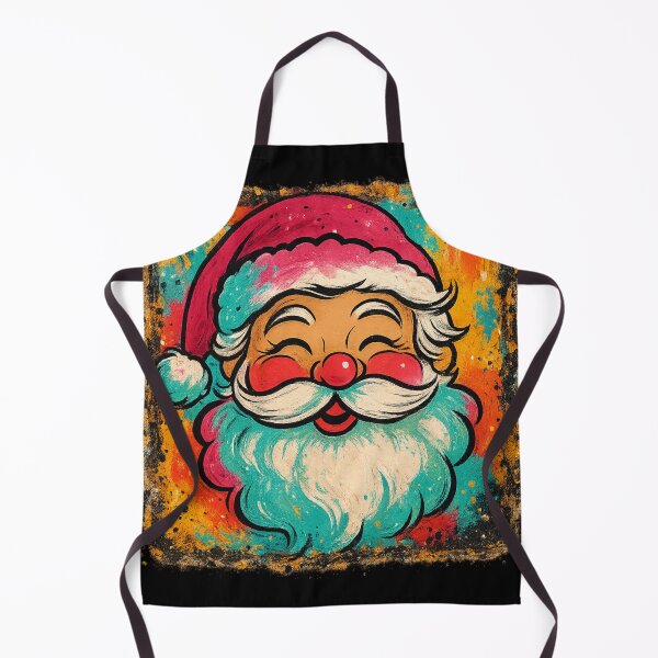 Item preview, Retro Brushstroke Santa Christmas Art designed and sold by FOFANOS28.